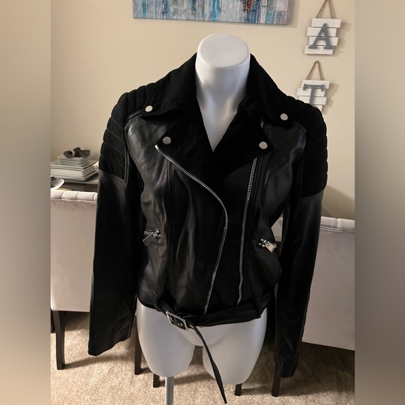 Artelier by Nicole Miller 100 % buttery soft Genuine Leather Jacket .NWOT size S - Picture 7 of 16